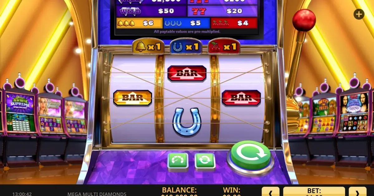 Mega Multi Diamonds Slot — screenshot