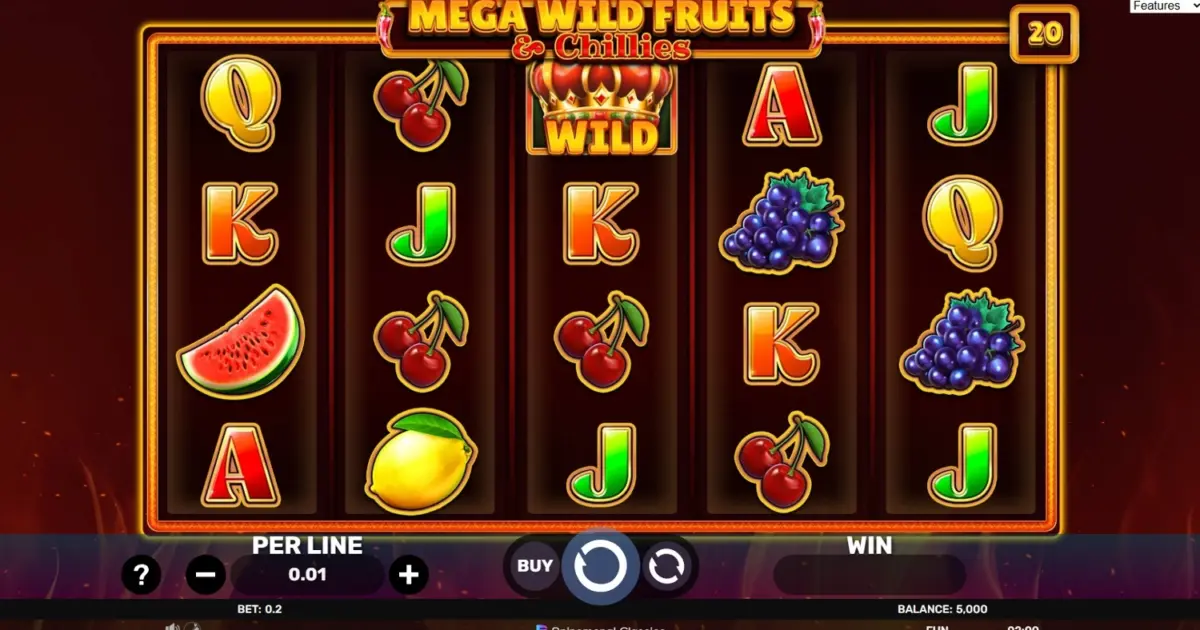 Mega Wild Fruits & Chillies Slot — screenshot