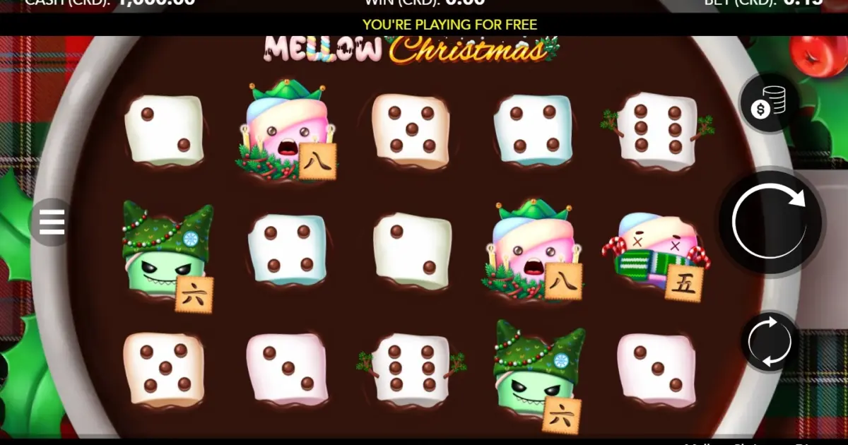 Mellow Christmas Dice Slot — screenshot