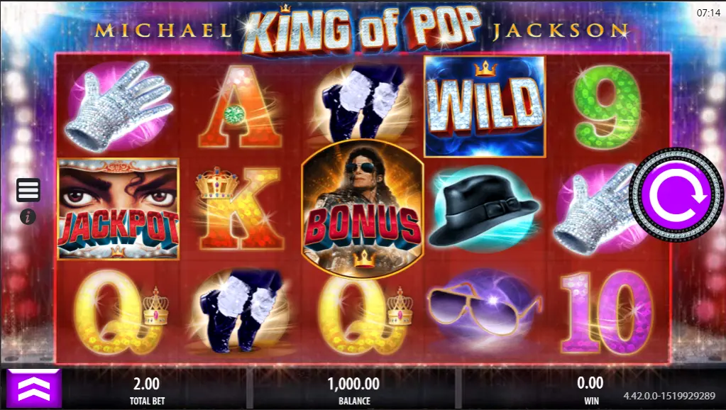 Michael Jackson Slot — screenshot
