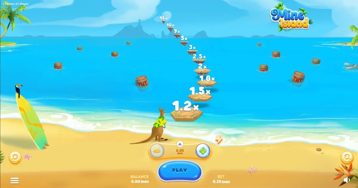 Mine Island Crash Game — screenshot