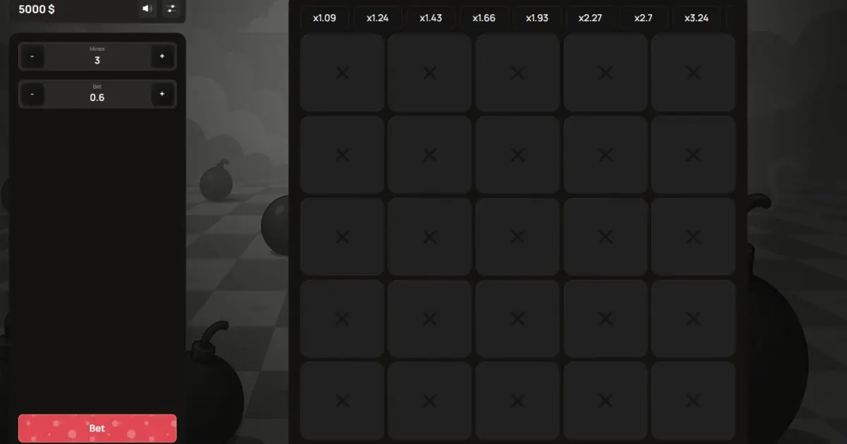 Mines (Book Of Zoomies) Crash Game — screenshot