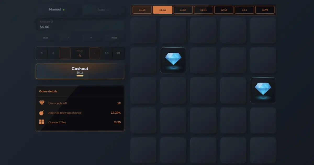 Mines Crash Game — screenshot