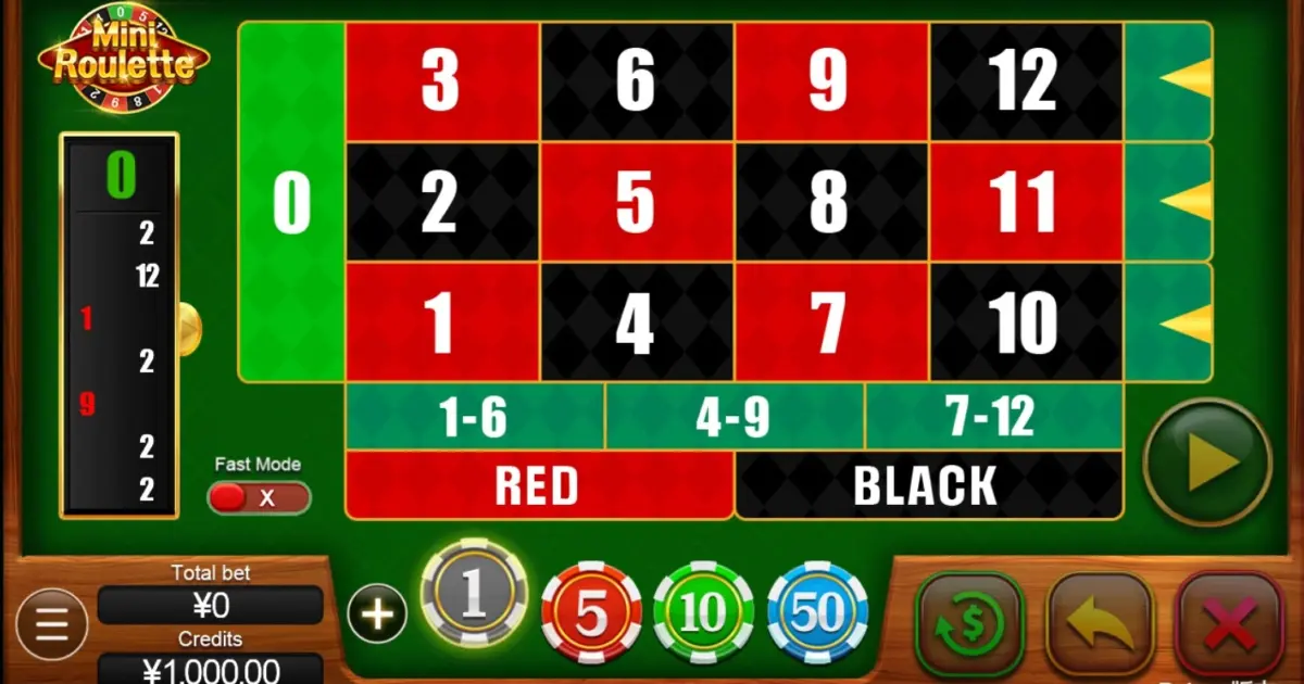 Mini Roulette (CQ9Gaming) — screenshot