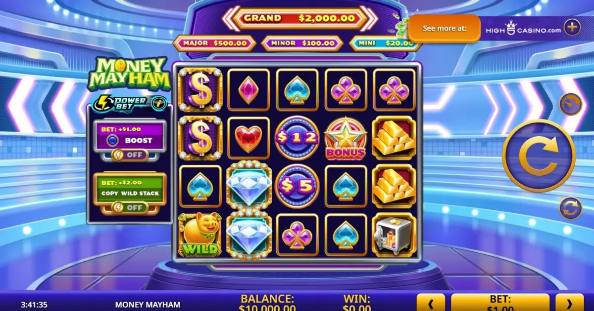 Money Mayham Slot — screenshot