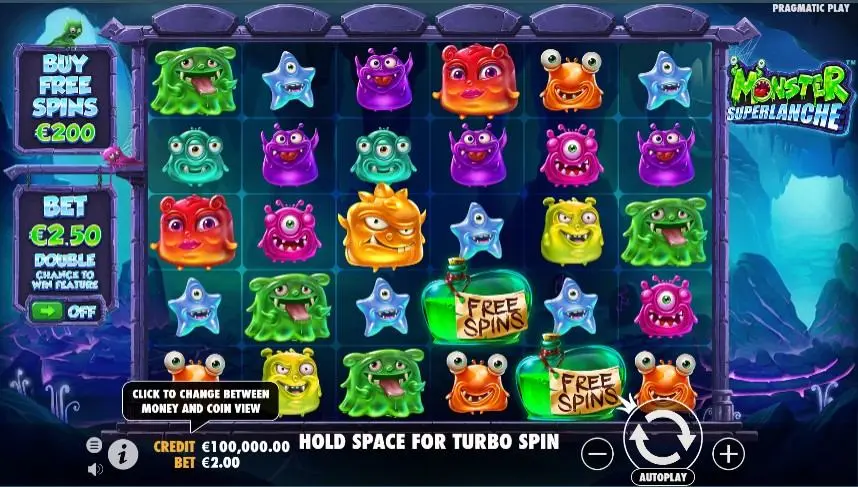 Monster Superlanche Slot — screenshot