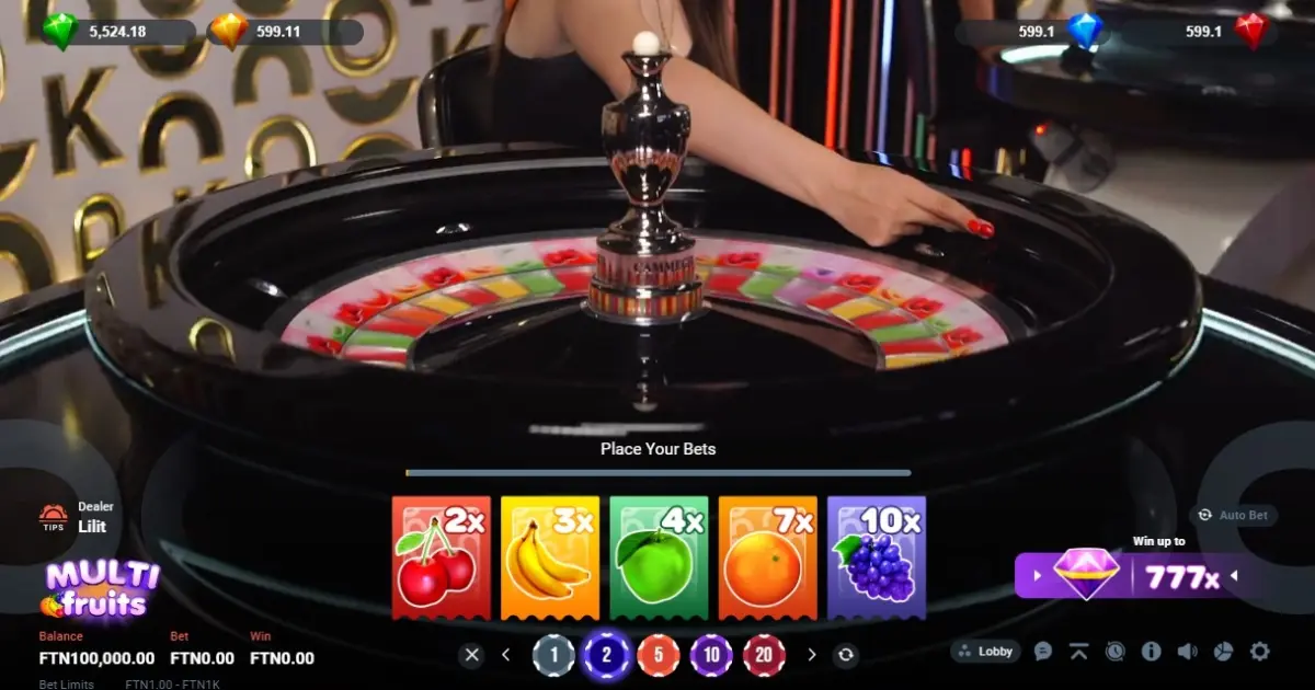 Multi Fruit Roulette — screenshot