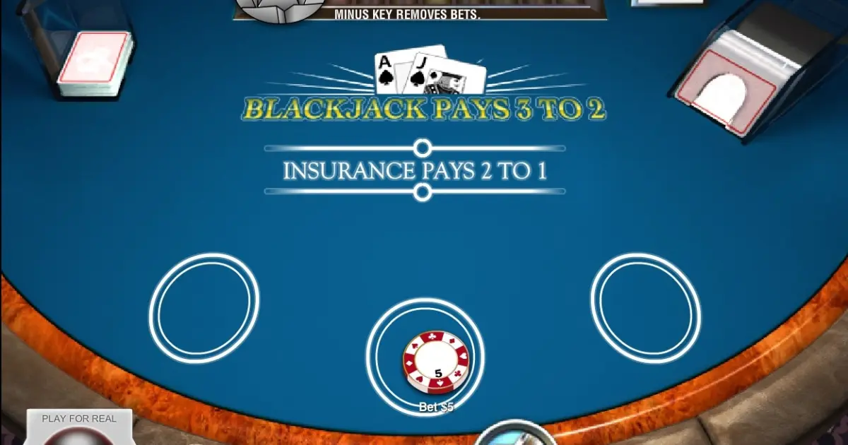 Multi-hand Blackjack — screenshot