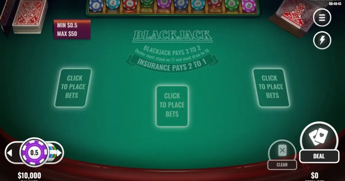 Multihand Blackjack (Platipus) — screenshot