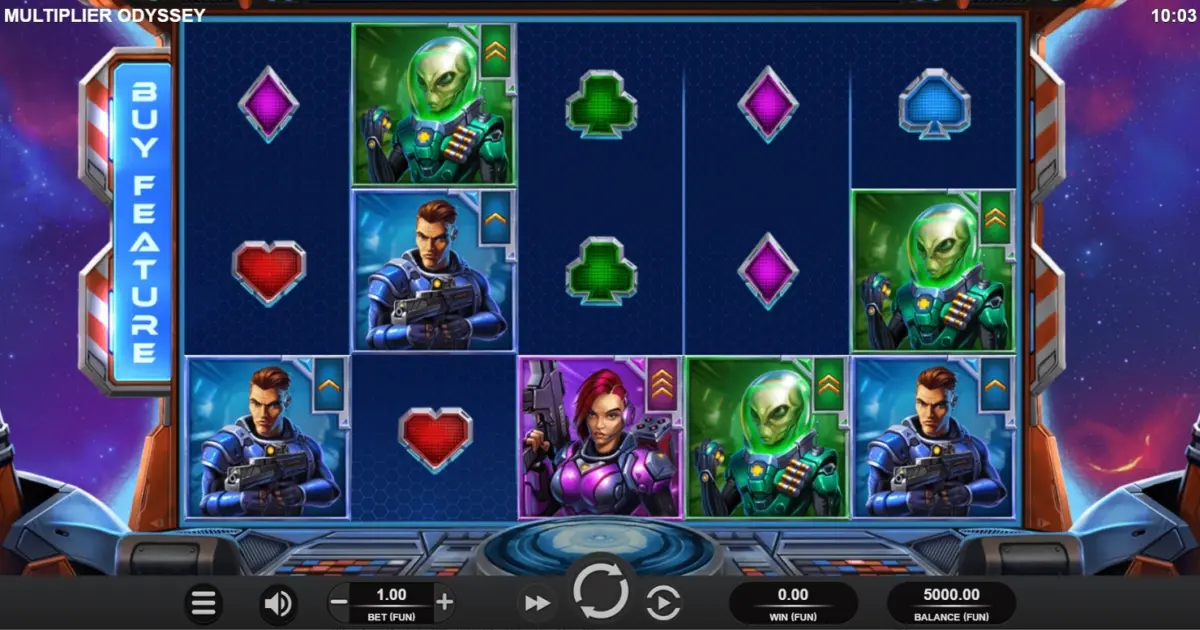 Multiplier Oddysey Slot — screenshot