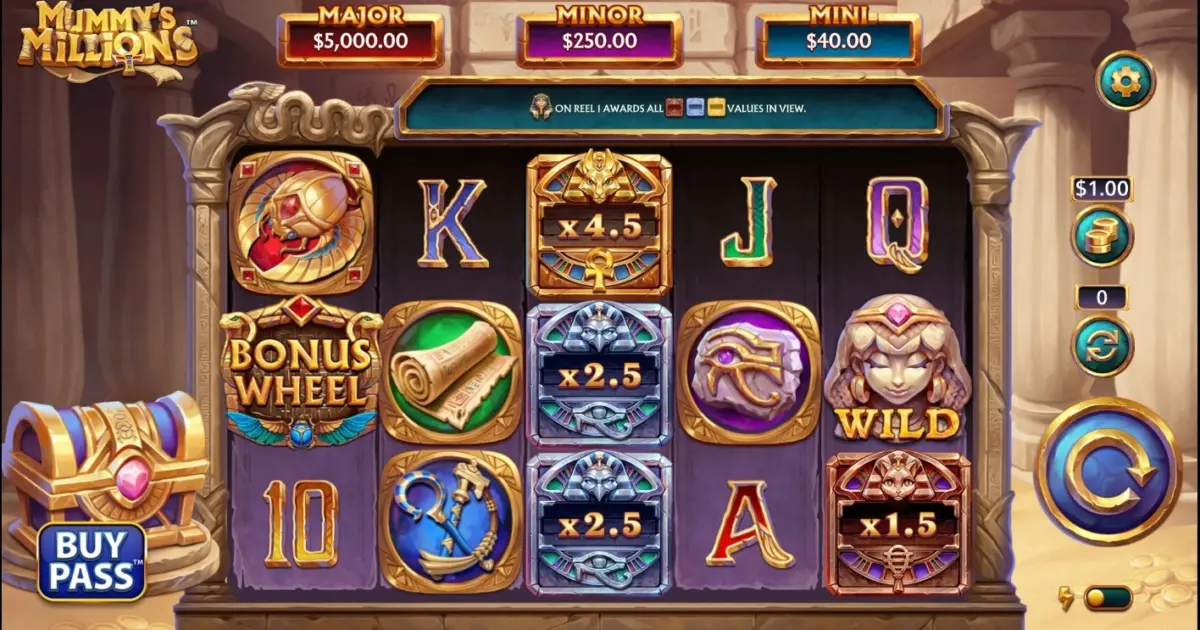 Mummy’s Millions Slot — screenshot