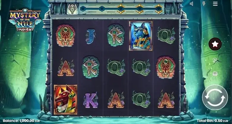 Mystery of the Nile Slot — screenshot