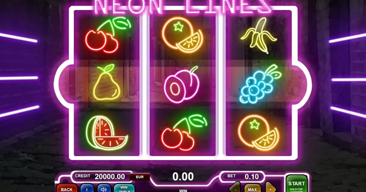 Neon Lines Slot — screenshot