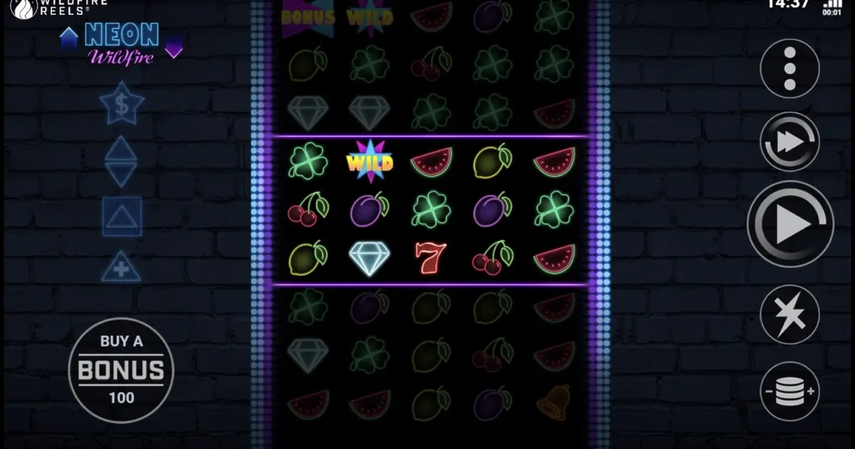 Neon Wildfire with Wildfire Reels Slot — screenshot
