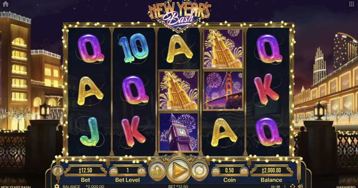 New Years Bash Slot — screenshot