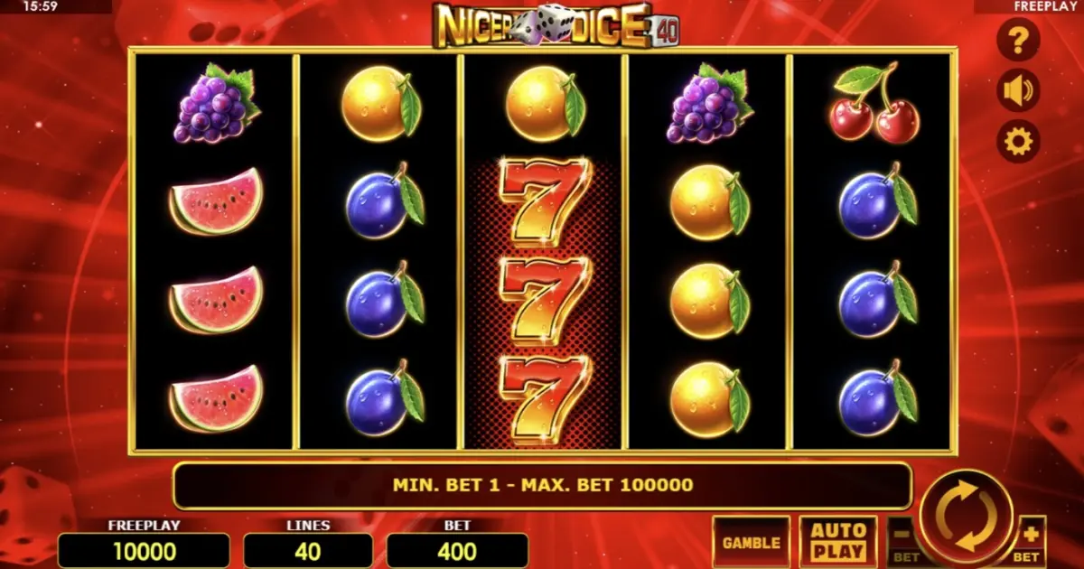 Nicer Dice 40 Slot — screenshot