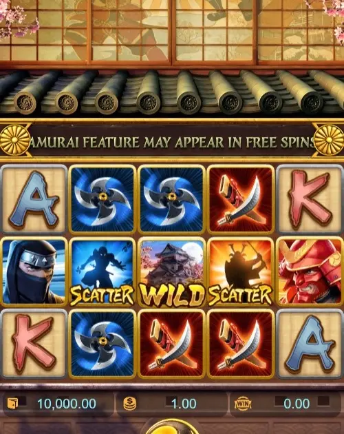 Ninja vs Samurai Slot — screenshot