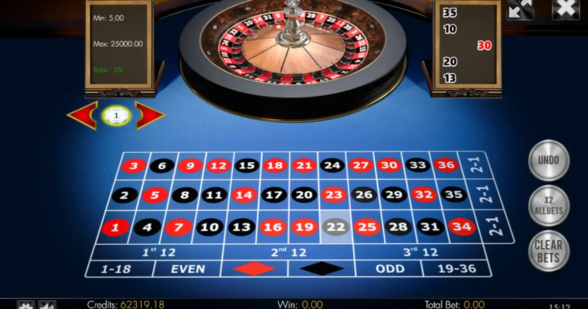 No-Zero Roulette 3D Advanced — screenshot