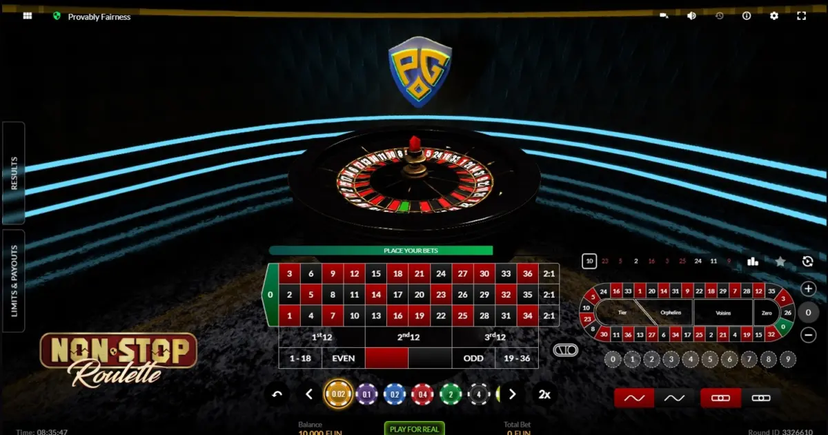 Non-Stop Roulette — screenshot