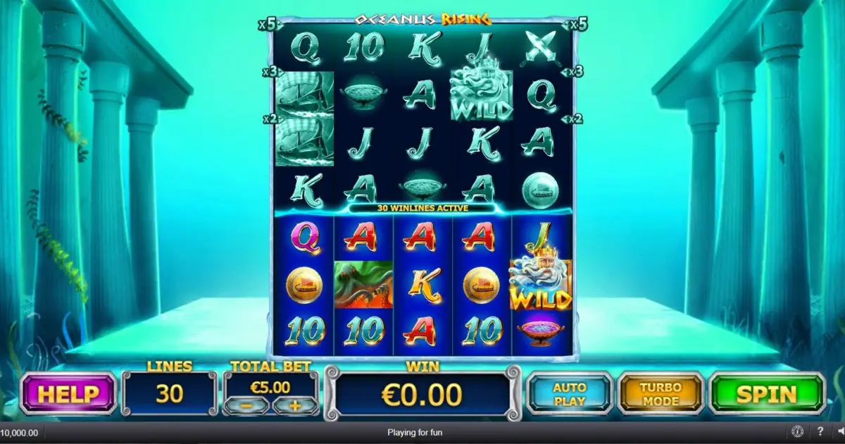 Oceanus Rising Slot — screenshot