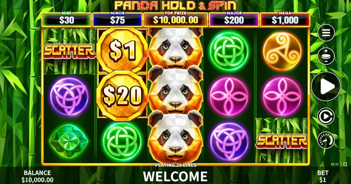 Panda Hold & Spin Slot — screenshot