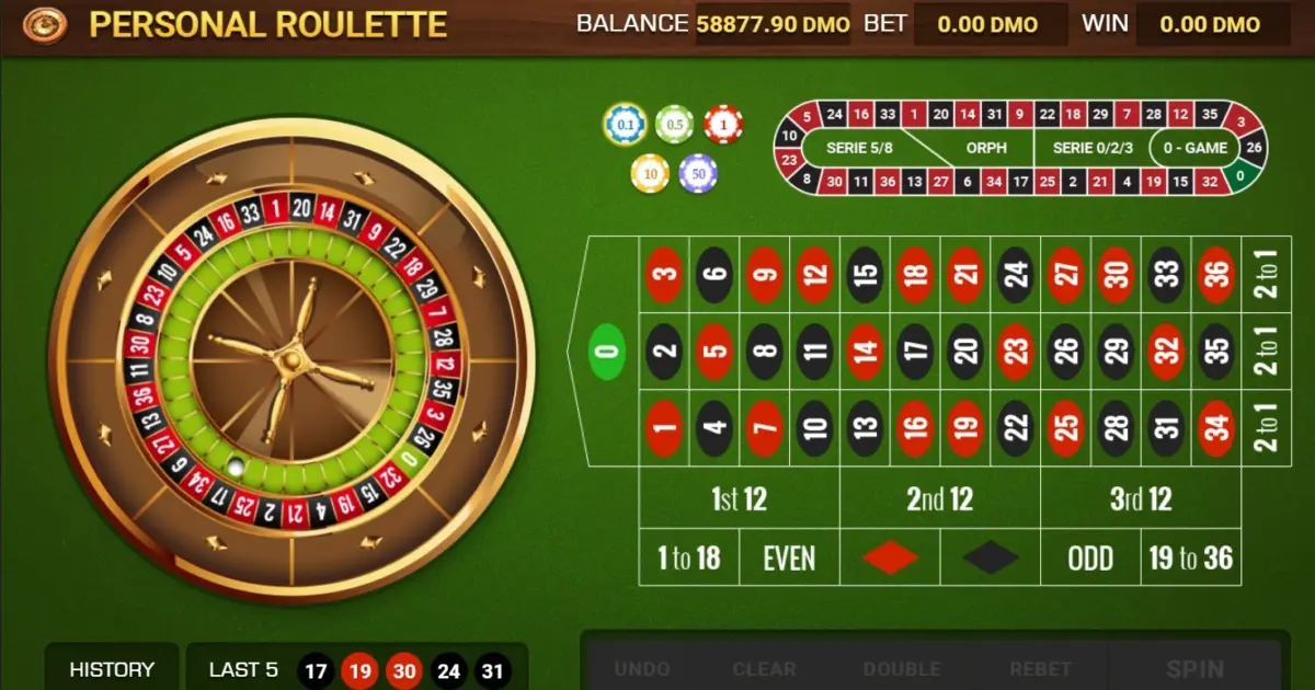 Personal Roulette — screenshot