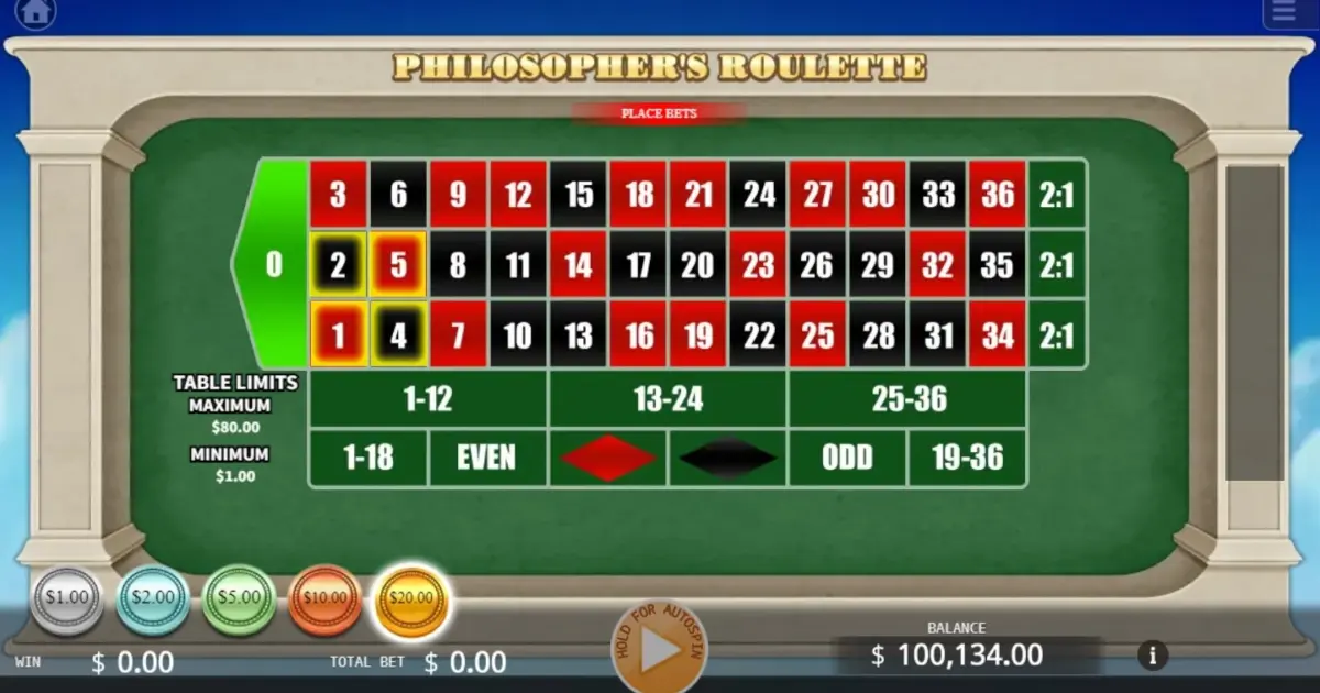 Philosopher’s Roulette — screenshot
