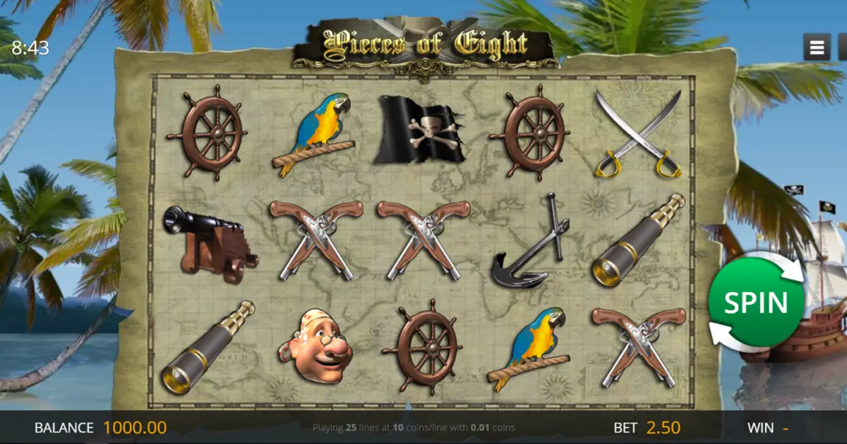 Pieces of Eight Slot — screenshot
