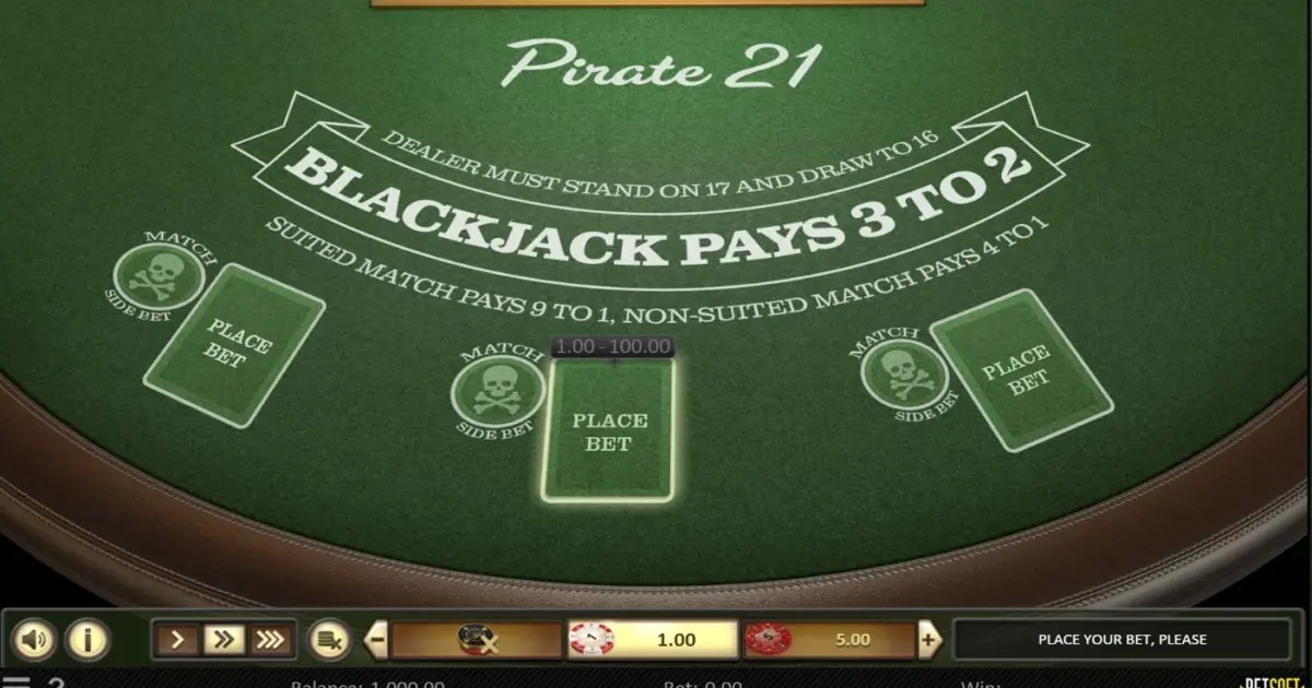 Pirate 21 Blackjack — screenshot