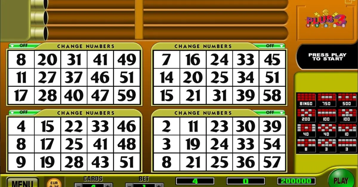 Plus 3 – Classic Bingo — screenshot