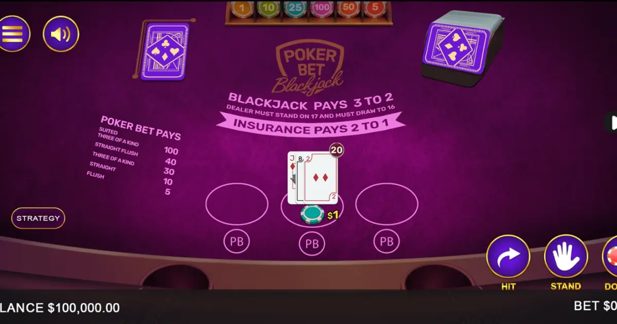 Poker Bet Blackjack — screenshot