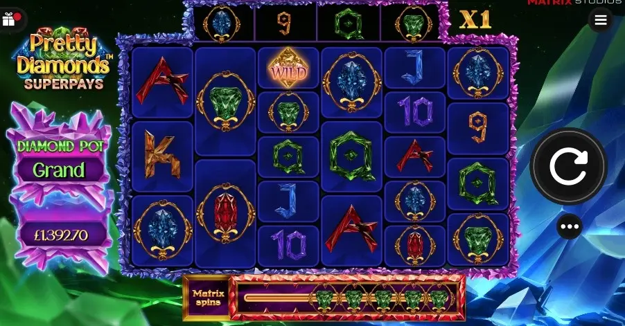 Pretty Diamonds Slot — screenshot