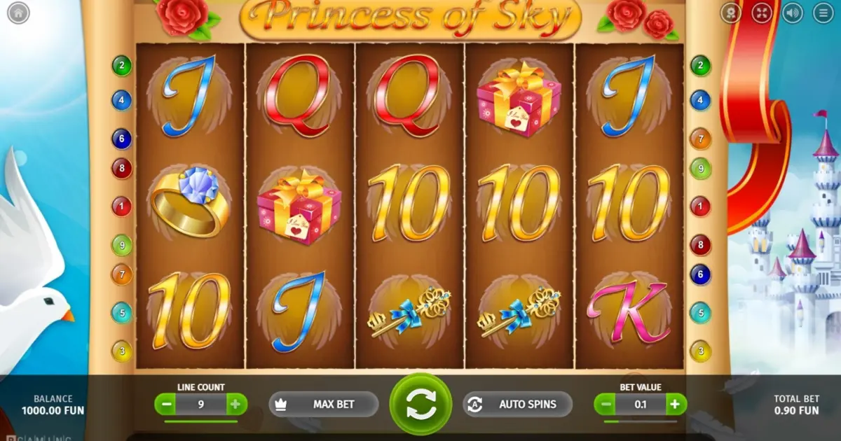 Princess of Sky Slot — screenshot