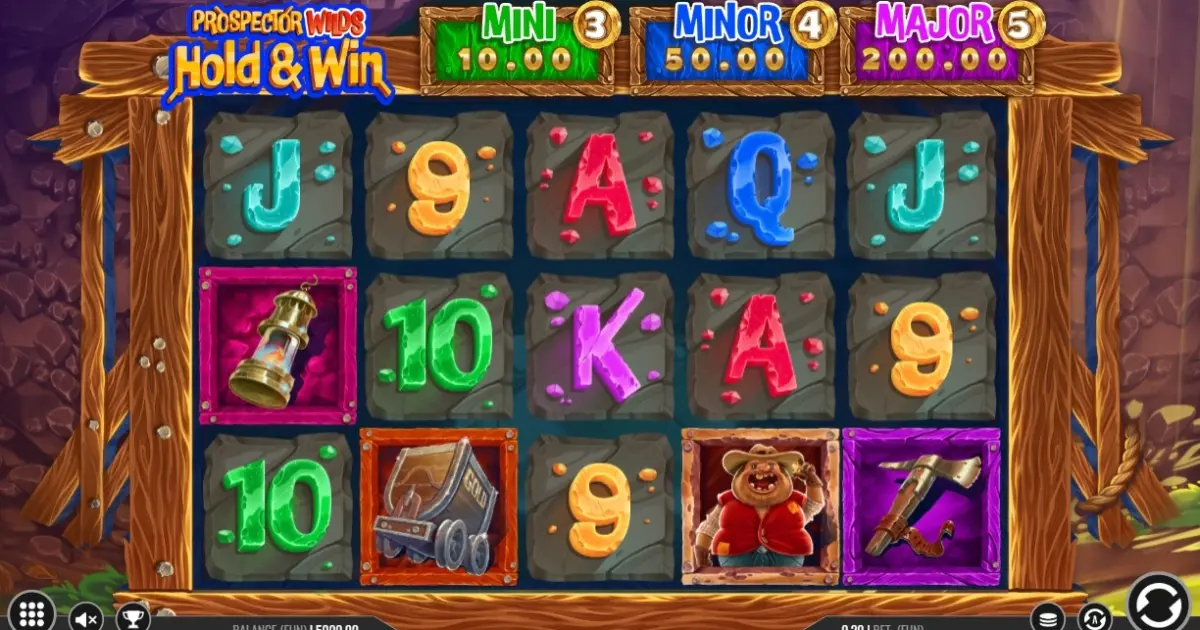 Prospector Wilds Hold and Win Slot — screenshot