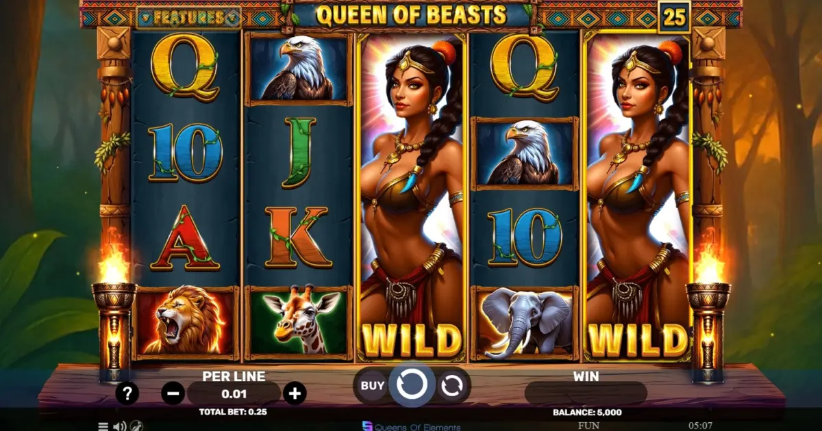 Queen of Beasts Slot — screenshot
