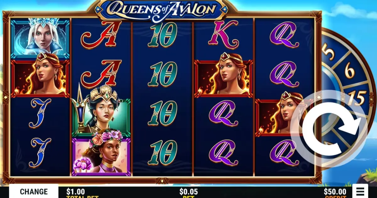 Queens of Avalon Slot — screenshot