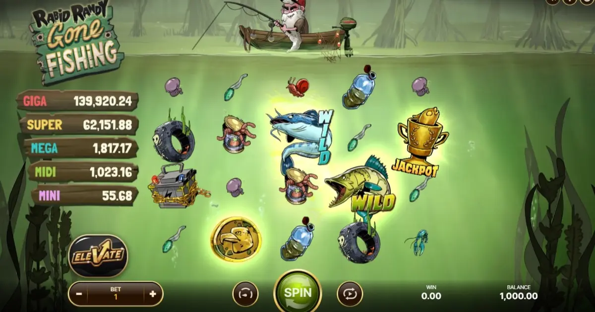 Rabid Randy Gone Fishing Slot — screenshot