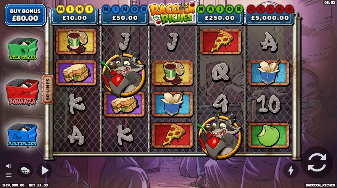 Raccoon Riches Slot — screenshot