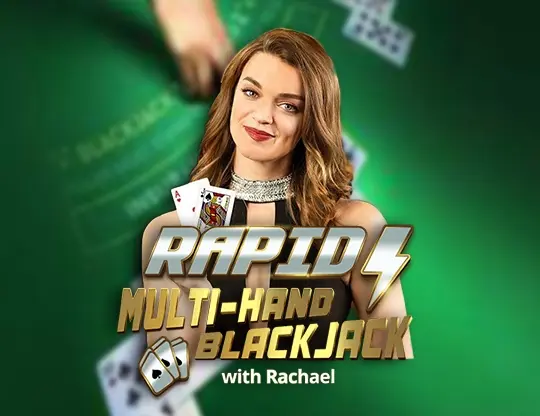 Rapid Multihand Blackjack with Rachael — free demo screenshot