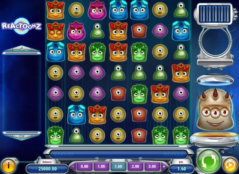 Reactoonz Slot — screenshot