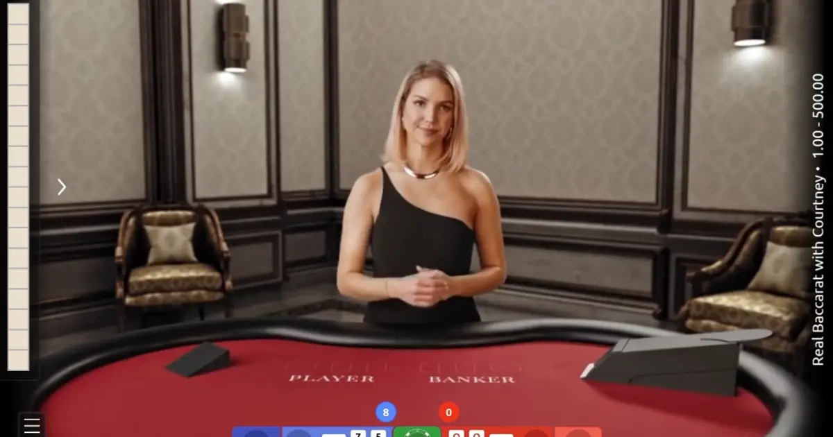 Real Baccarat with Courtney — screenshot