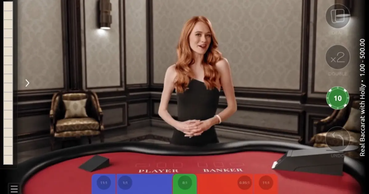 Real Baccarat with Holly — screenshot