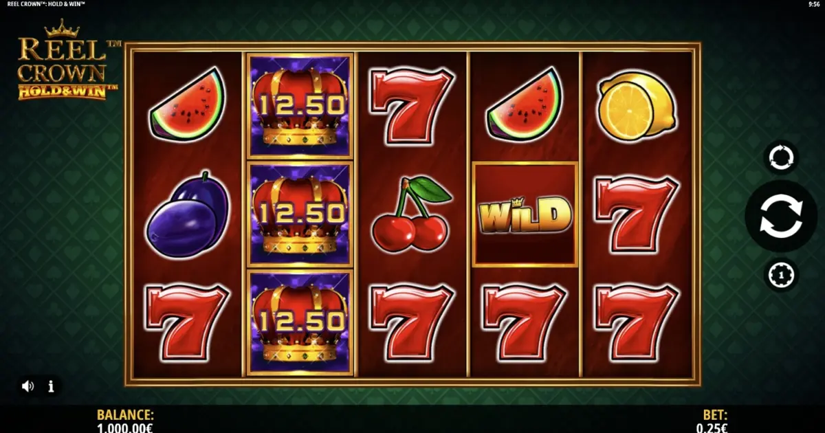 Reel Crown Hold and Win Slot — screenshot