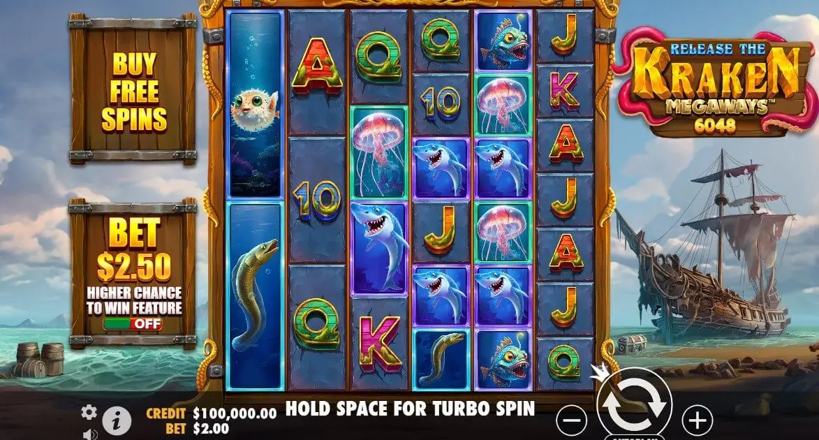 Release the Kraken Megaways — screenshot