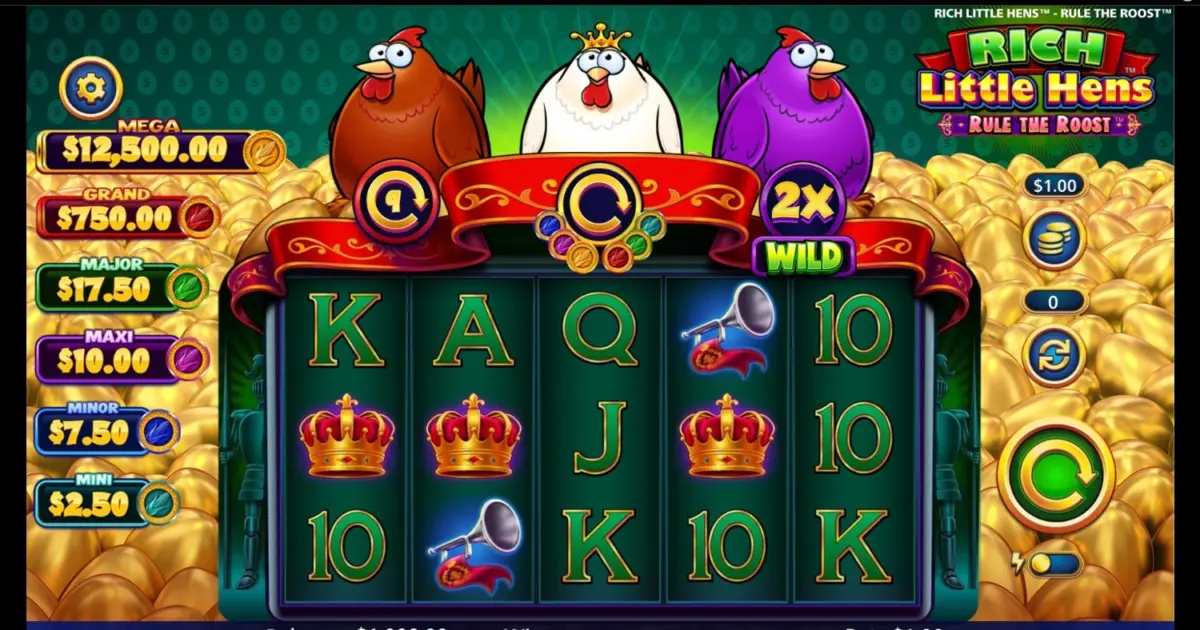 Rich Little Hens Rule the Roost Slot — screenshot