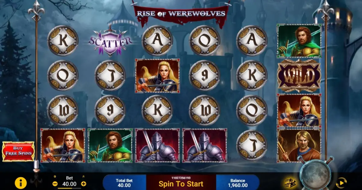 Rise of Werewolfs Slot — screenshot