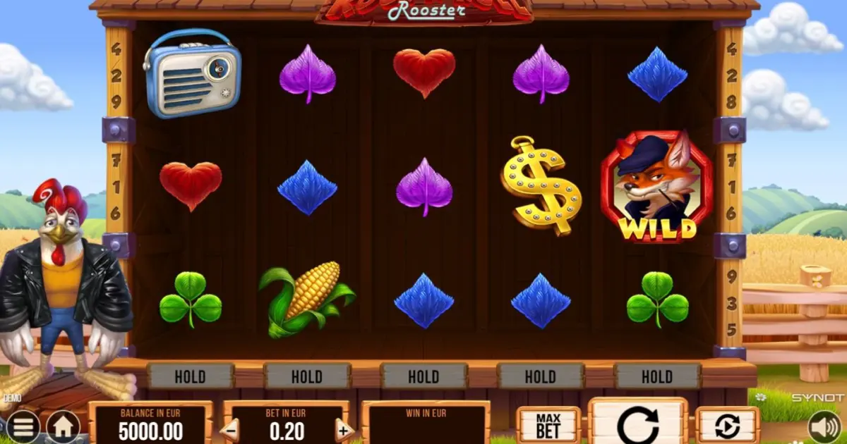 Rock ‘n’ Roll Rooster Slot — screenshot