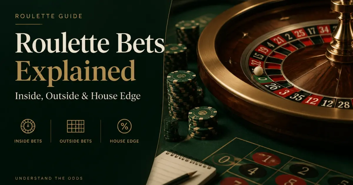 Roulette Bets Explained: Inside vs Outside Bets and Odds