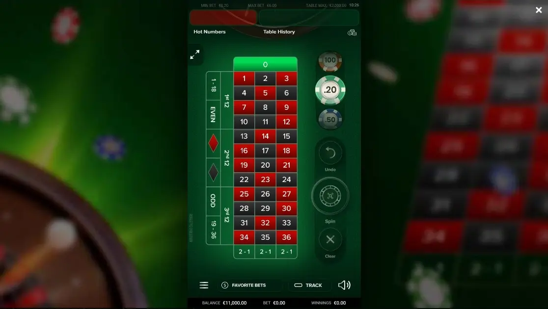 Roulette Evolution — screenshot