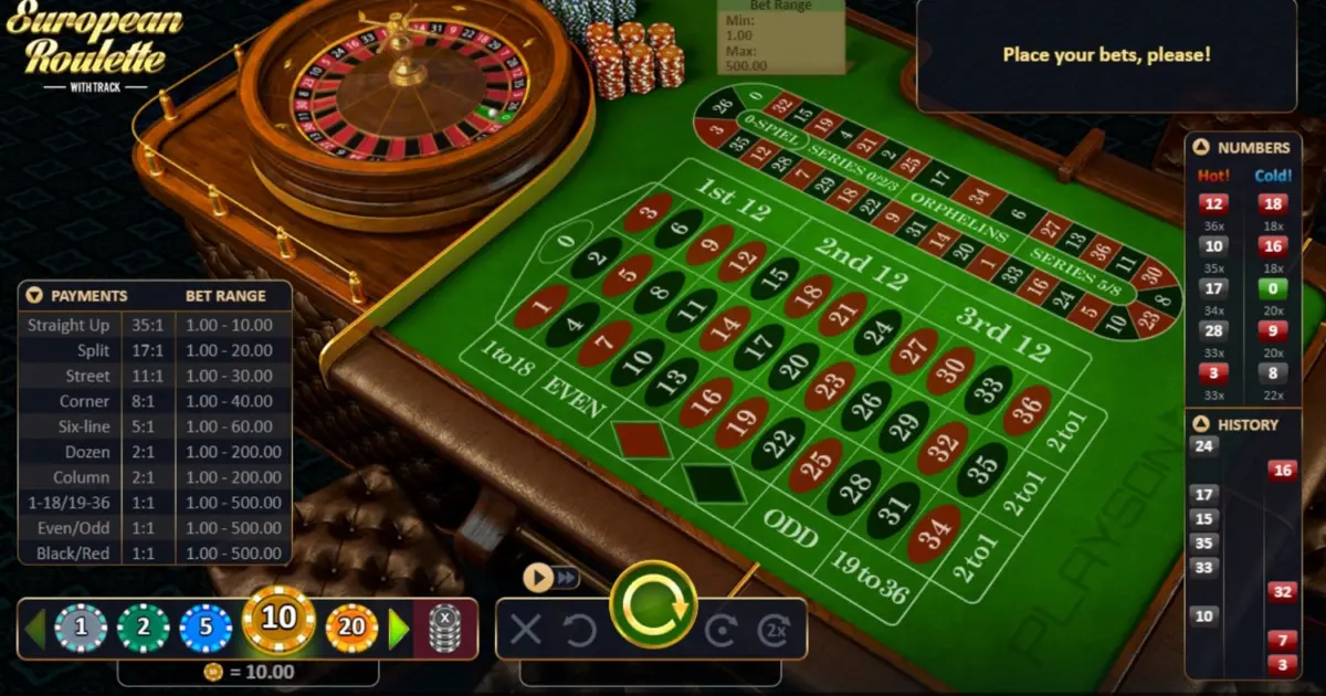 Roulette with Track — screenshot